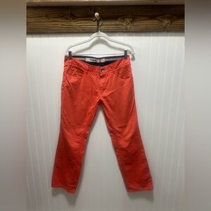 Request Men's Red Cotton Pants Jeans Sz 30x30